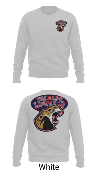 Crew Neck Sweatshirt, Leopards, Track & Field, Teamtime, Team time, sublimation, custom sports apparel, team uniforms, spirit wear, spiritwear, sports uniforms, custom shirts, team store, custom team store, fundraiser sports, apparel fundraiser