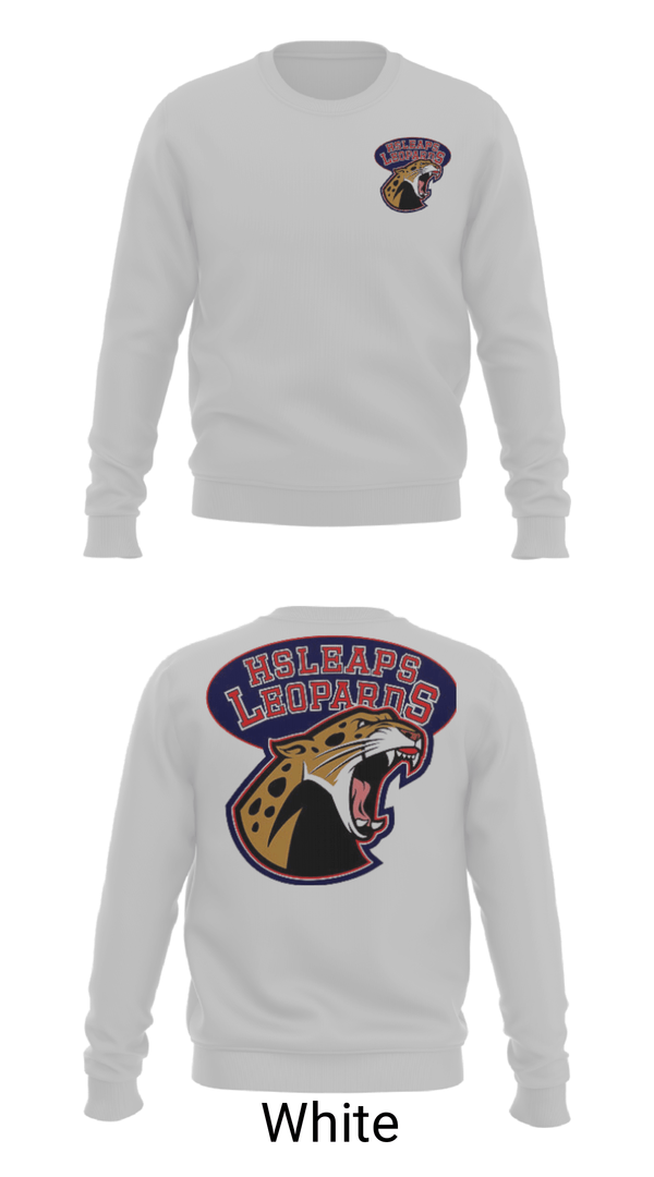 Crew Neck Sweatshirt, Leopards, Track & Field, Teamtime, Team time, sublimation, custom sports apparel, team uniforms, spirit wear, spiritwear, sports uniforms, custom shirts, team store, custom team store, fundraiser sports, apparel fundraiser