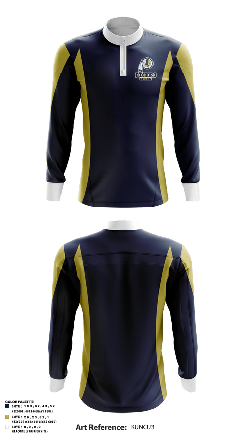 Quarter Zip Jacket, Foxboro Youth Football And Cheerleading, Football, Teamtime, Team time, sublimation, custom sports apparel, team uniforms, spirit wear, spiritwear, sports uniforms, custom shirts, team store, custom team store, fundraiser sports, apparel fundraiser