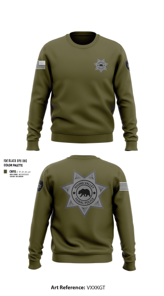 Crew Neck Sweatshirt, ROUND VALLEY POLICE, , Teamtime, Team time, sublimation, custom sports apparel, team uniforms, spirit wear, spiritwear, sports uniforms, custom shirts, team store, custom team store, fundraiser sports, apparel fundraiser