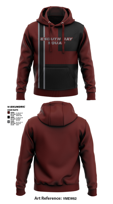 Hoodie, South Bay Squad, Cycling, Teamtime, Team time, sublimation, custom sports apparel, team uniforms, spirit wear, spiritwear, sports uniforms, custom shirts, team store, custom team store, fundraiser sports, apparel fundraiser