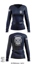 San Marcos Police Mounted Unit 48191371 Women's Long Sleeve V-neck Shirt - 102