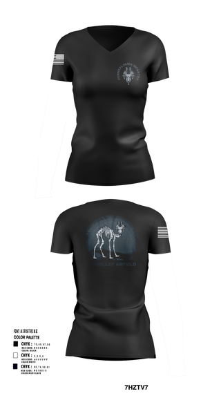 Womens Short Sleeve Vneck Shirt, 1-112 INF Assassins, , Teamtime, Team time, sublimation, custom sports apparel, team uniforms, spirit wear, spiritwear, sports uniforms, custom shirts, team store, custom team store, fundraiser sports, apparel fundraiser