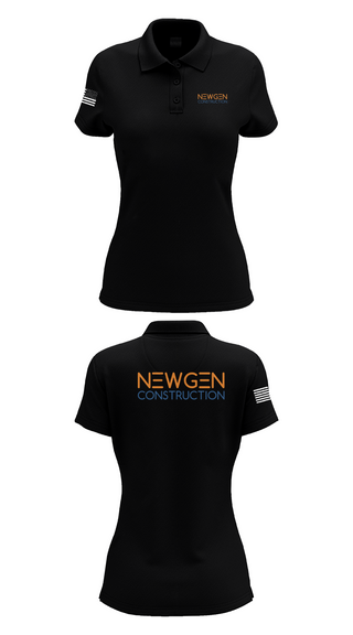 Womens Short Sleeve Performance Polo, Newgen Constrction, , Teamtime, Team time, sublimation, custom sports apparel, team uniforms, spirit wear, spiritwear, sports uniforms, custom shirts, team store, custom team store, fundraiser sports, apparel fundraiser