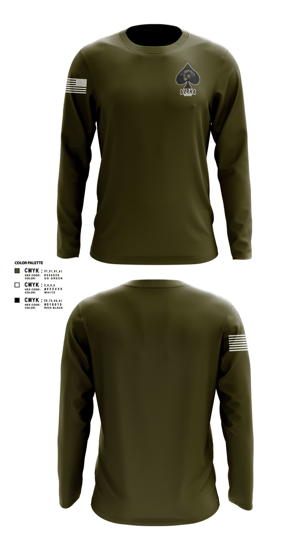 Long Sleeve Performance Shirt, Connellsville Area Hugh School Junior ROTC, Army, Teamtime, Team time, sublimation, custom sports apparel, team uniforms, spirit wear, spiritwear, sports uniforms, custom shirts, team store, custom team store, fundraiser sports, apparel fundraiser