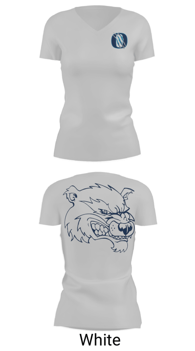 Oxford Pop Warner Football And Cheer 96398597 Women's Short Sleeve V-neck Shirt - 19