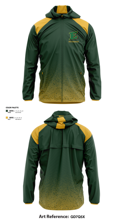 DC Everest Youth Baseball League 17508188 Windbreaker - 2