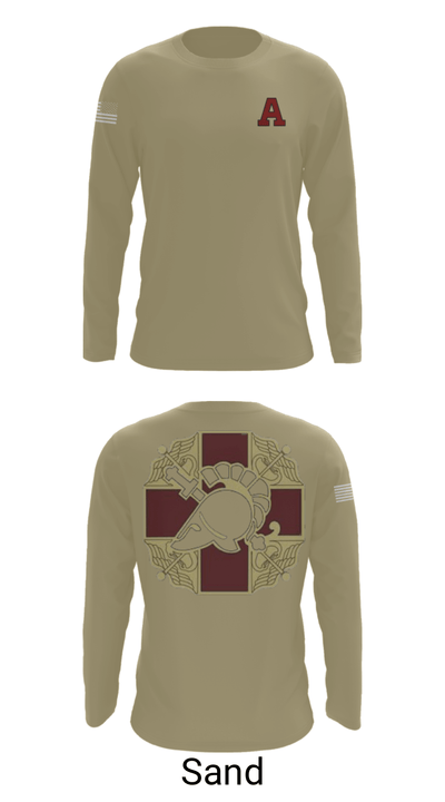 US MEDDAC 46009212 Long Sleeve Performance Shirt - 86