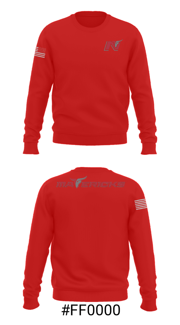 Crew Neck Sweatshirt, Northern Oklahoma College-Tonkawa Campus, Softball, Teamtime, Team time, sublimation, custom sports apparel, team uniforms, spirit wear, spiritwear, sports uniforms, custom shirts, team store, custom team store, fundraiser sports, apparel fundraiser