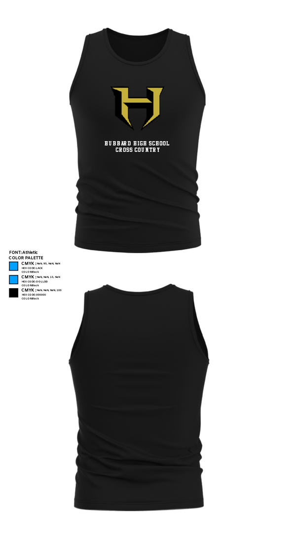 Tank Top, Hubbard High School Cross Country, Cross Country, Teamtime, Team time, sublimation, custom sports apparel, team uniforms, spirit wear, spiritwear, sports uniforms, custom shirts, team store, custom team store, fundraiser sports, apparel fundraiser