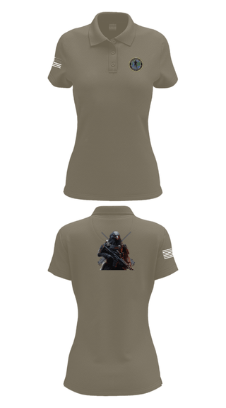 Women's Short Sleeve Performance Polo, Center for Security Forces Detachment Chesapeake, Navy, Teamtime, Team time, sublimation, custom sports apparel, team uniforms, spirit wear, spiritwear, sports uniforms, custom shirts, team store, custom team store, fundraiser sports, apparel fundraiser