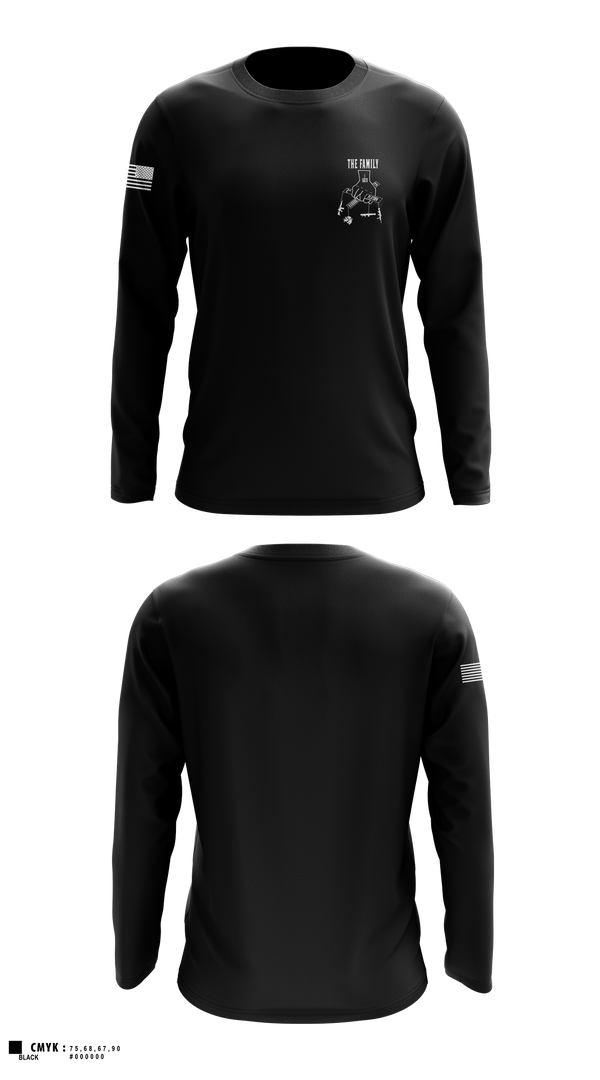 Long Sleeve Performance Shirt, 2nd PLT A CO-The Family, Army, Teamtime, Team time, sublimation, custom sports apparel, team uniforms, spirit wear, spiritwear, sports uniforms, custom shirts, team store, custom team store, fundraiser sports, apparel fundraiser