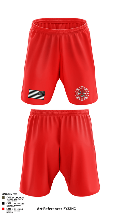 Chester fire explorers 87752590 Athletic Shorts With Pockets - 4