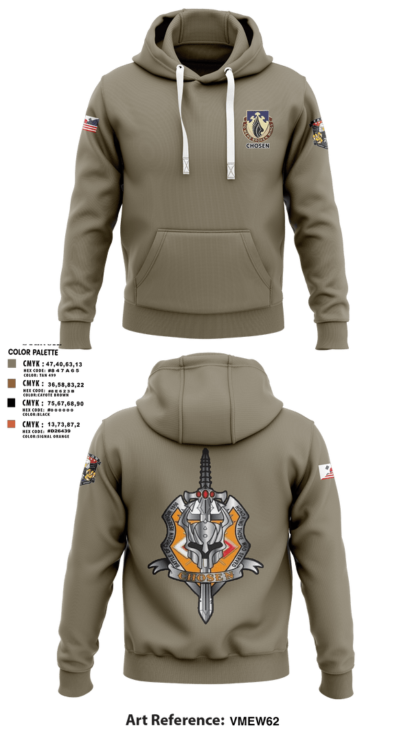 Hoodie, C-Co 602D ASB, Army, Teamtime, Team time, sublimation, custom sports apparel, team uniforms, spirit wear, spiritwear, sports uniforms, custom shirts, team store, custom team store, fundraiser sports, apparel fundraiser