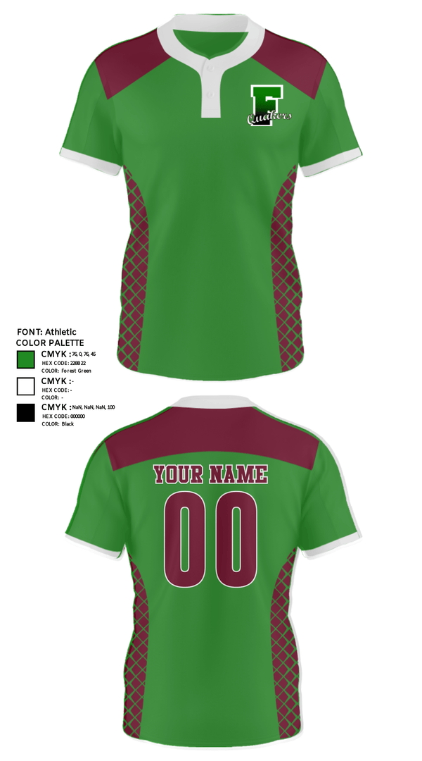 Two Button Softball Jersey, Franklin High School Softball, Softball, Teamtime, Team time, sublimation, custom sports apparel, team uniforms, spirit wear, spiritwear, sports uniforms, custom shirts, team store, custom team store, fundraiser sports, apparel fundraiser