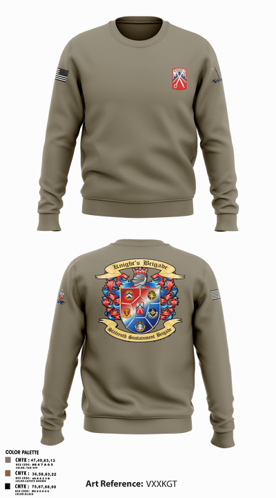 16th Sustainment Brigade 31435396 Crew Neck Sweatshirt - 1