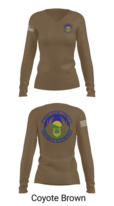 USAF Band of the Golden West 2568323 Women's Long Sleeve V-neck Shirt - 15