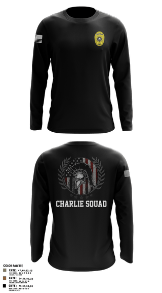 Long Sleeve Performance Shirt, Charlie SquadCharlie SquadCNT (Crisis Negotiation Team), Police, Teamtime, Team time, sublimation, custom sports apparel, team uniforms, spirit wear, spiritwear, sports uniforms, custom shirts, team store, custom team store, fundraiser sports, apparel fundraiser