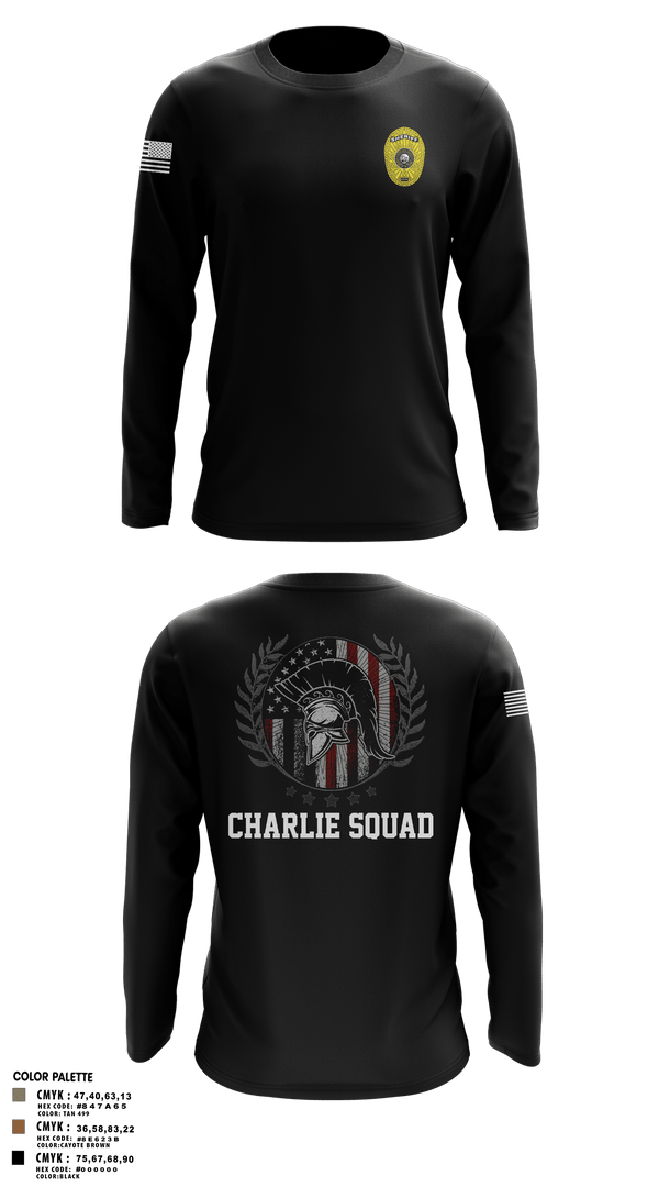 Long Sleeve Performance Shirt, Charlie SquadCharlie SquadCNT (Crisis Negotiation Team), Police, Teamtime, Team time, sublimation, custom sports apparel, team uniforms, spirit wear, spiritwear, sports uniforms, custom shirts, team store, custom team store, fundraiser sports, apparel fundraiser