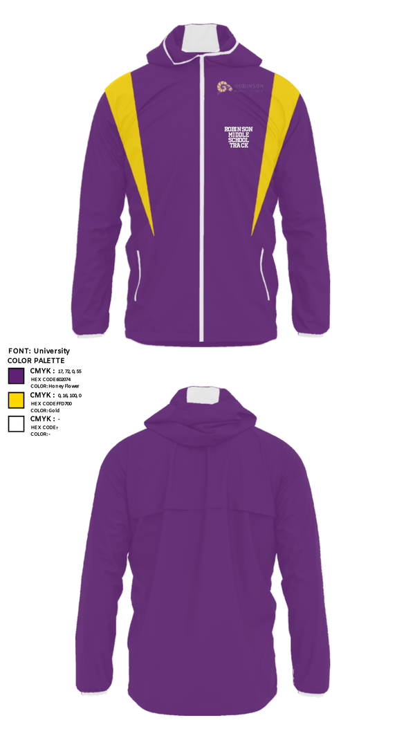 Windbreaker, Robinson Middle School Track, Track & Field, Teamtime, Team time, sublimation, custom sports apparel, team uniforms, spirit wear, spiritwear, sports uniforms, custom shirts, team store, custom team store, fundraiser sports, apparel fundraiser