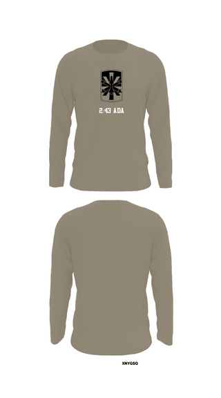 Long Sleeve Performance Shirt, 2/43 ADA, Army, Teamtime, Team time, sublimation, custom sports apparel, team uniforms, spirit wear, spiritwear, sports uniforms, custom shirts, team store, custom team store, fundraiser sports, apparel fundraiser