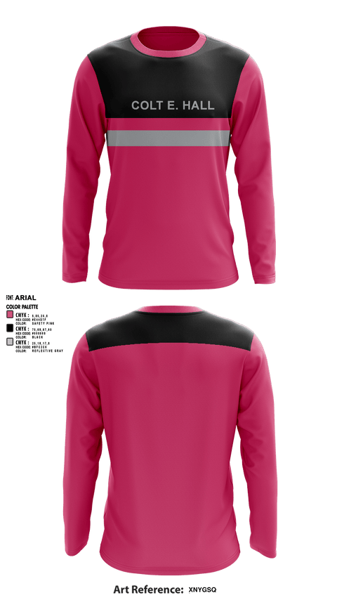 Long Sleeve Performance Shirt, COLT E. HALL, , Teamtime, Team time, sublimation, custom sports apparel, team uniforms, spirit wear, spiritwear, sports uniforms, custom shirts, team store, custom team store, fundraiser sports, apparel fundraiser