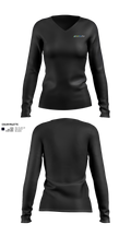 KinExPro Performance Training & Rehab 63111401 Women's Long Sleeve V-neck Shirt - 1