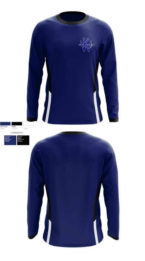Long Sleeve Performance Shirt, Ketchum Warriors, Football, Teamtime, Team time, sublimation, custom sports apparel, team uniforms, spirit wear, spiritwear, sports uniforms, custom shirts, team store, custom team store, fundraiser sports, apparel fundraiser