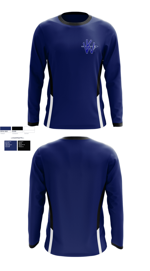 Long Sleeve Performance Shirt, Ketchum Warriors, Football, Teamtime, Team time, sublimation, custom sports apparel, team uniforms, spirit wear, spiritwear, sports uniforms, custom shirts, team store, custom team store, fundraiser sports, apparel fundraiser