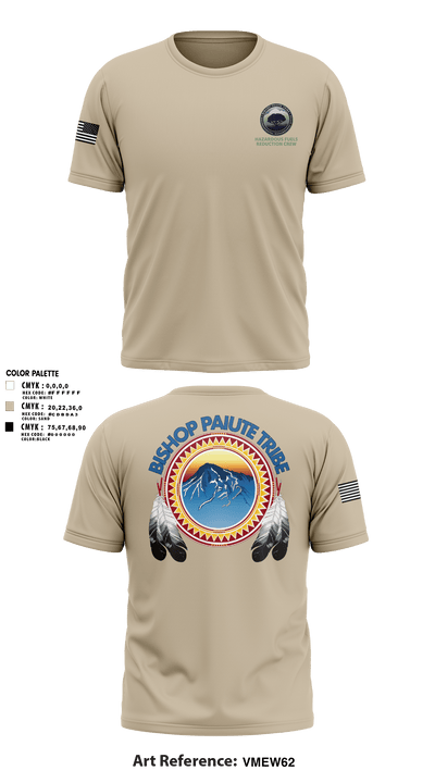 Bishop Paiute EMO/ Hazardous Fiels Reduction 49408789 Old School Cotton Feel Shirt - 7