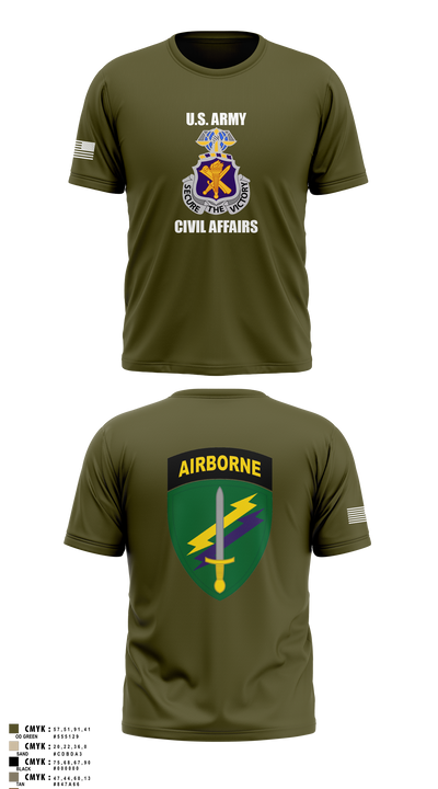 Civil Affairs Schoolhouse 5293701 Short Sleeve Performance Shirt - 5