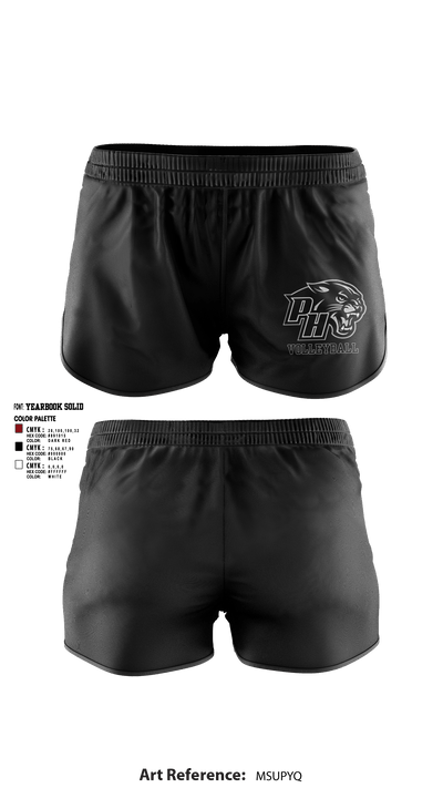 Panthers Volleyball 53574840 Women's Shorts - 8