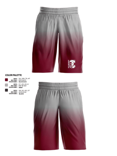 City University School of Liberal Arts Basketball 43461424 Womens Basketball Shorts - 1