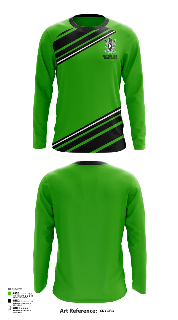 Long Sleeve Performance Shirt, Kentwood High School Soccer, Men's Soccer, Teamtime, Team time, sublimation, custom sports apparel, team uniforms, spirit wear, spiritwear, sports uniforms, custom shirts, team store, custom team store, fundraiser sports, apparel fundraiser