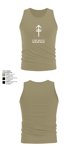 Tank Top, 2/2 3rd PLT Weapon SquadE TRP 3RD PLT WEAPONS SQUAD, Army, Teamtime, Team time, sublimation, custom sports apparel, team uniforms, spirit wear, spiritwear, sports uniforms, custom shirts, team store, custom team store, fundraiser sports, apparel fundraiser