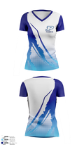 Miami Palmetto Senior High School Tennis 59716811 Women's Short Sleeve V-neck Shirt - 1
