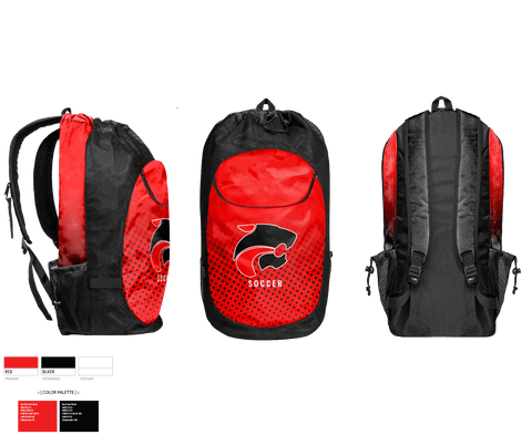 Gear Bag, Jackson Memorial High School Soccer, Women's Soccer, Teamtime, Team time, sublimation, custom sports apparel, team uniforms, spirit wear, spiritwear, sports uniforms, custom shirts, team store, custom team store, fundraiser sports, apparel fundraiser