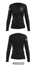 7454 MORU 90007271 Women's Long Sleeve V-neck Shirt - 7