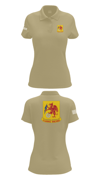 Women's Short Sleeve Performance Polo, 2nd Chemical Battalion, Army, Teamtime, Team time, sublimation, custom sports apparel, team uniforms, spirit wear, spiritwear, sports uniforms, custom shirts, team store, custom team store, fundraiser sports, apparel fundraiser