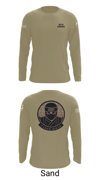35th COMMS 55833668 Long Sleeve Performance Shirt - 86