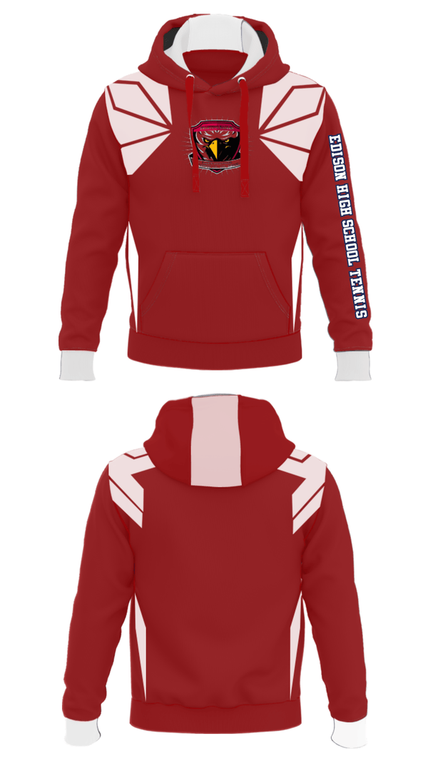 Hoodie, Edison High School Tennis, Tennis, Teamtime, Team time, sublimation, custom sports apparel, team uniforms, spirit wear, spiritwear, sports uniforms, custom shirts, team store, custom team store, fundraiser sports, apparel fundraiser