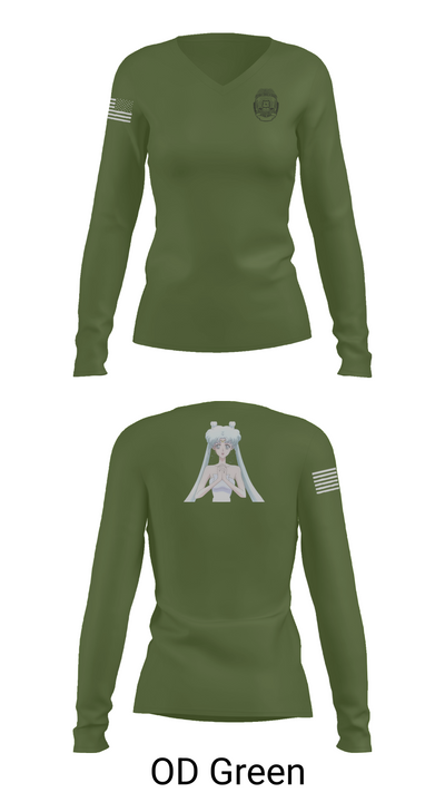 State of Hawaii Department of the Attorney General (HIAG) Civil Rights Investigations Unit 42845743 Women's Long Sleeve V-neck Shirt - 54