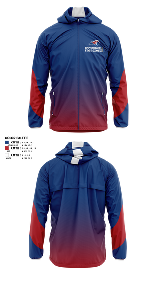 Windbreaker, North Carolina Amateur Sports, Spirit Store, Teamtime, Team time, sublimation, custom sports apparel, team uniforms, spirit wear, spiritwear, sports uniforms, custom shirts, team store, custom team store, fundraiser sports, apparel fundraiser