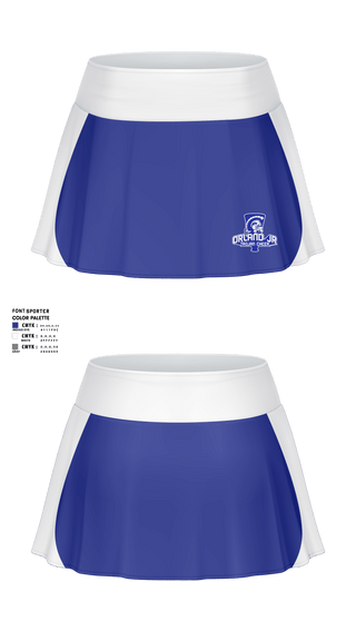 Skort, Orland Jr Trojans Cheer, Cheer, Teamtime, Team time, sublimation, custom sports apparel, team uniforms, spirit wear, spiritwear, sports uniforms, custom shirts, team store, custom team store, fundraiser sports, apparel fundraiser
