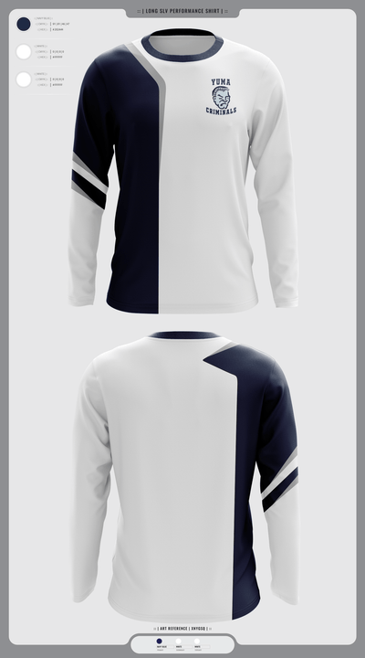 Yuma High School Wrestling 97193849 Long Sleeve Performance Shirt - 4