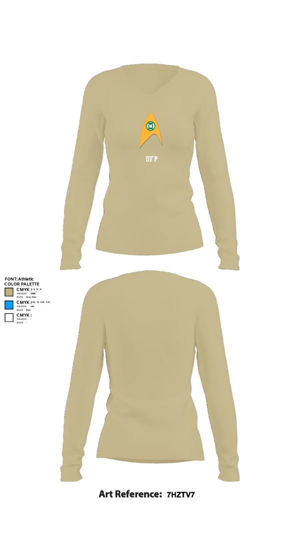 Womens Long Sleeve Vneck Shirt, UFP, Air Force, Teamtime, Team time, sublimation, custom sports apparel, team uniforms, spirit wear, spiritwear, sports uniforms, custom shirts, team store, custom team store, fundraiser sports, apparel fundraiser