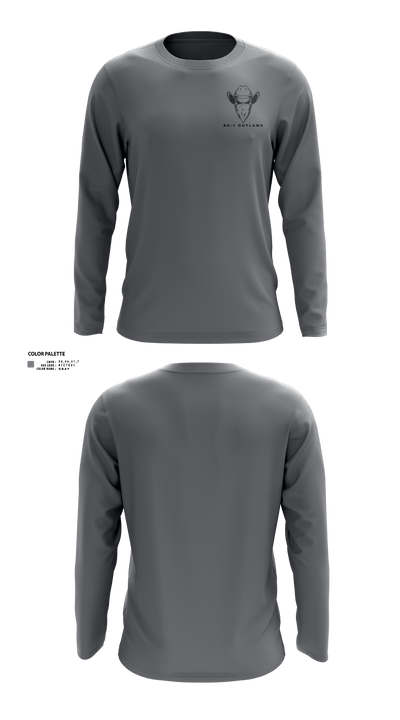 DC-1 Outlaws 94538191 Long Sleeve Performance Shirt 3