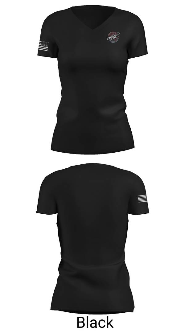 Womens Short Sleeve Vneck Shirt, MPAC 360° Wrestling, Wrestling, Teamtime, Team time, sublimation, custom sports apparel, team uniforms, spirit wear, spiritwear, sports uniforms, custom shirts, team store, custom team store, fundraiser sports, apparel fundraiser
