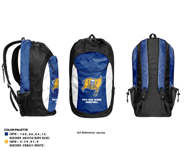 Gear Bag, Poth High School Basketball, Men's Basketball, Teamtime, Team time, sublimation, custom sports apparel, team uniforms, spirit wear, spiritwear, sports uniforms, custom shirts, team store, custom team store, fundraiser sports, apparel fundraiser