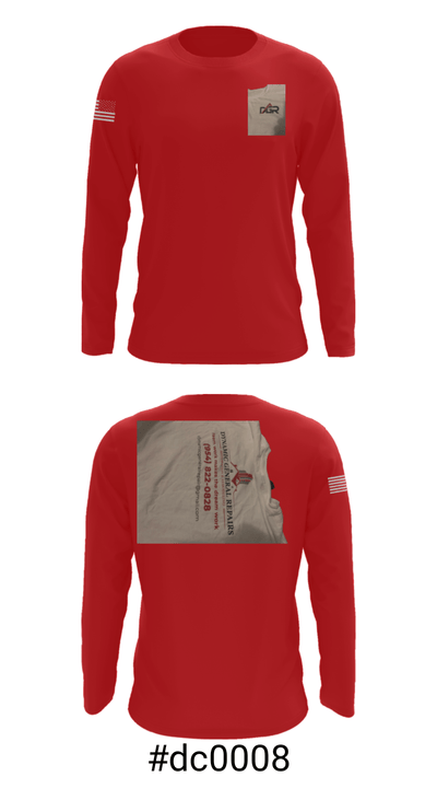 Dynamic General Repairs Inc 7883541 Long Sleeve Performance Shirt - 18